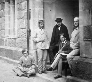 Erasmus Alvey Darwin with Charles Darwin's sons